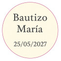 Adesivo personalizzato 3cm per aziende, comunioni, battesimi o compleanni