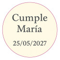 Adesivo personalizzato 3cm per aziende, comunioni, battesimi o compleanni