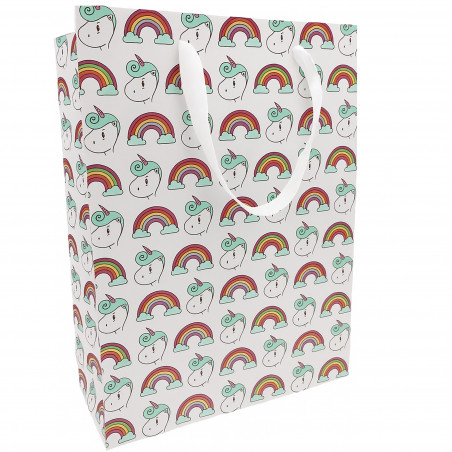 Borsa con stampa unicorno 23 x 18 x 10 cm.