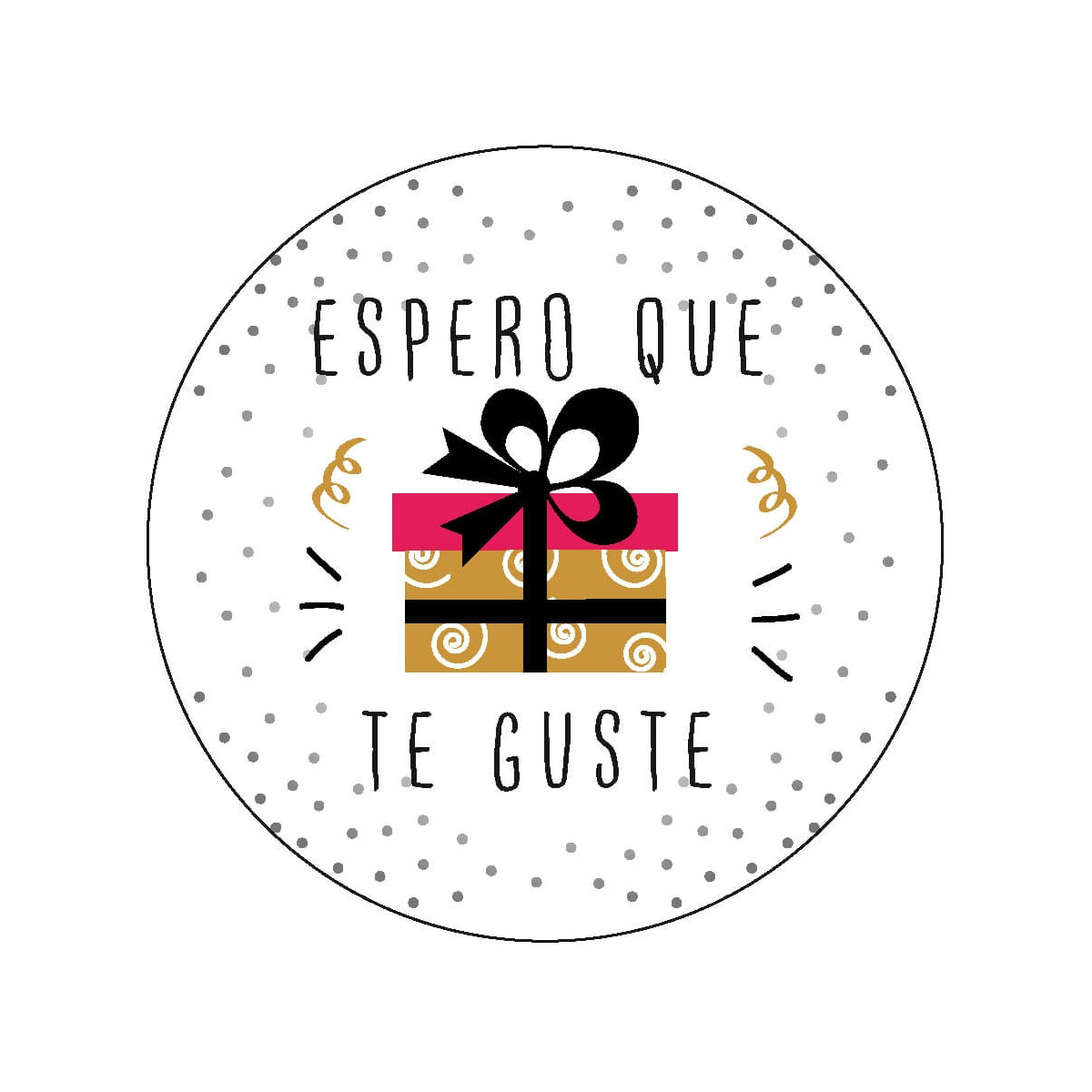 Adesivo con design elegante 5cm