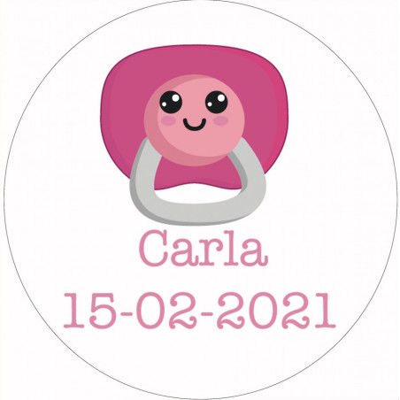 Adesivo personalizzato per battesimo 5cm