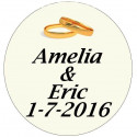 Etichetta adesiva trasparente per matrimoni 5cm