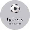 Etichette adesive personalizzate calcio per eventi sfondo trasparente 5 cm