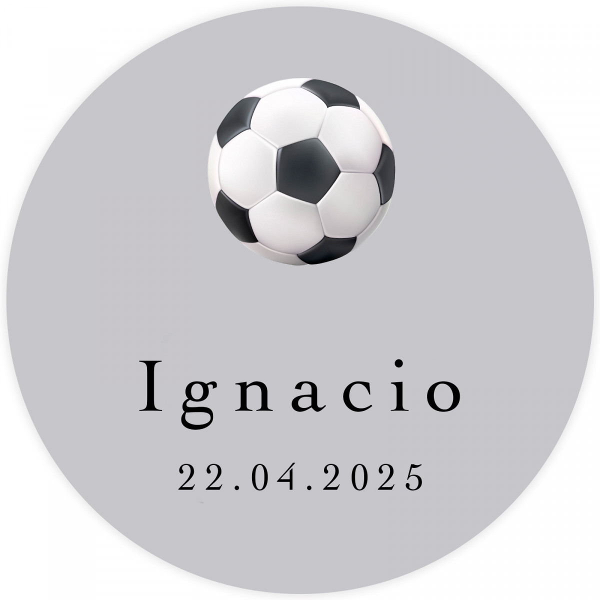 Etichette adesive personalizzate calcio per eventi sfondo trasparente 5 cm