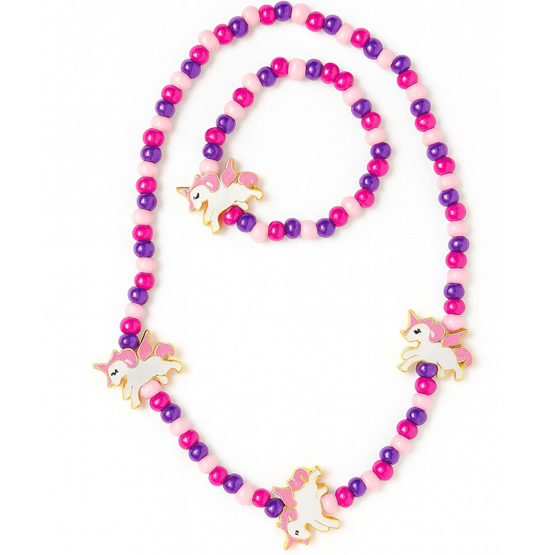 Collana e bracciale unicorno