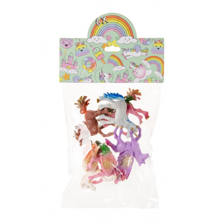 Dettagli invitati bambine figura unicorno