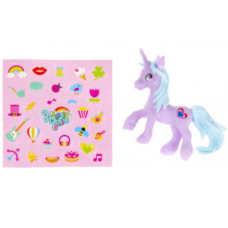 Regali bambine economici unicorno con adesivi