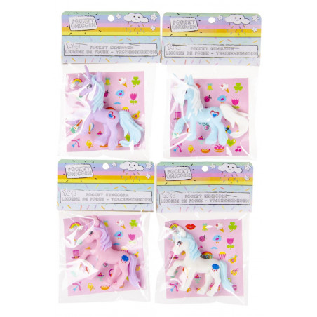Regali bambine economici unicorno con adesivi