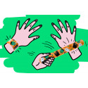 Braccialetto slap halloween per dettagli di festa