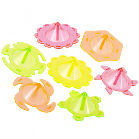 Dettagli infantili mini trottola di plastica