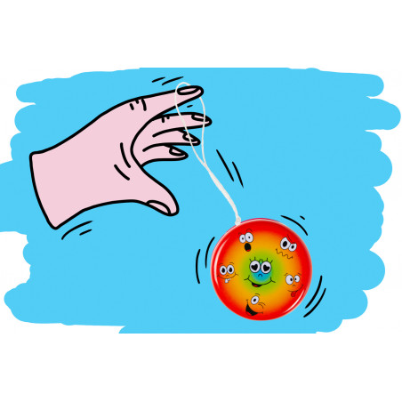 Dettagli infantili yoyo caritas emojis