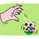 Yoyo calcio per dettagli di invito bambini