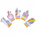Marionetta a dito unicornio come dettaglio per invitati bambine
