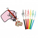 Dettagli per bambini scolari matite colorate piccole