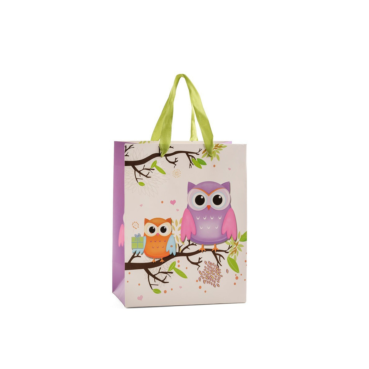 Borsa media con gufi