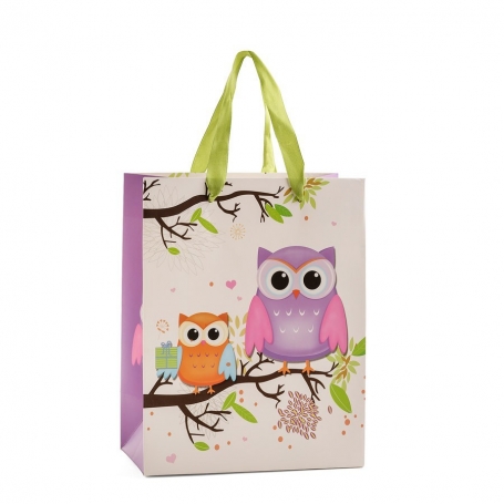 Borsa Regalo Gufi Medi