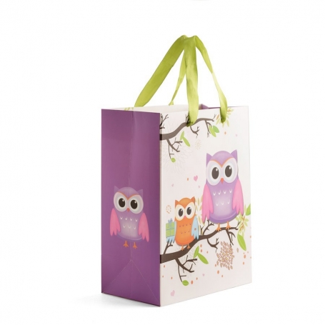 Borsa media con gufi
