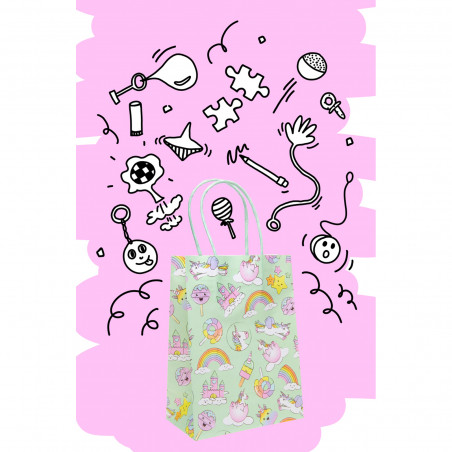 Borsa di Carta con Unicorni