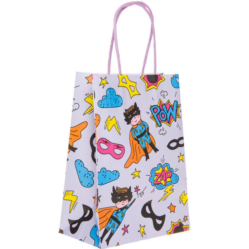 Borsa di Carta di Supereroi