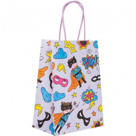 Borsa di Carta di Supereroi