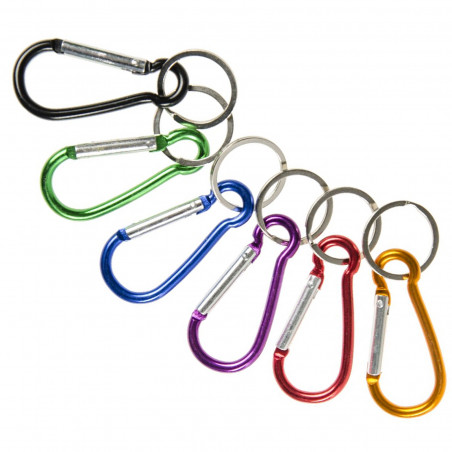 Moschettone di 6 cm con Anello per Chiavi