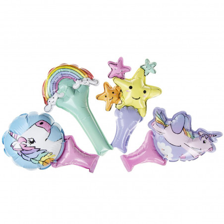 Globo autoinflabile di unicorni