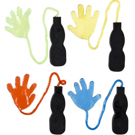 Mano appiccicosa di giocattolo
