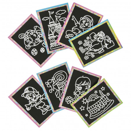 Carta Scrapy per Bambini con Disegno Predisegnato
