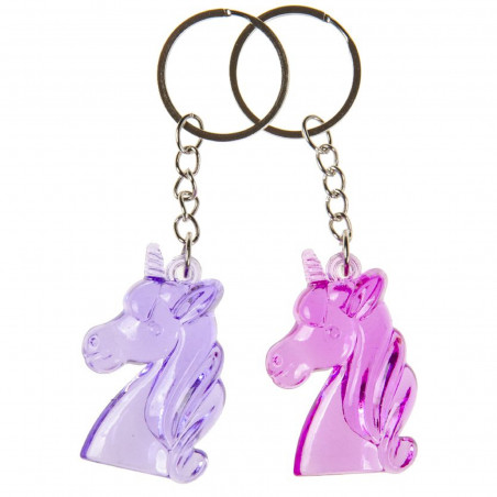 Portachiavi Trasparente di Unicorno