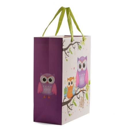 Borsa grande di gufi