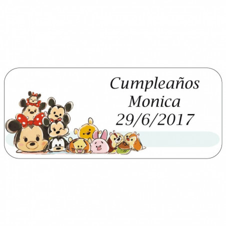 Borsa con Regali Infantili e Cono di Caramelle con Adesivo Disney