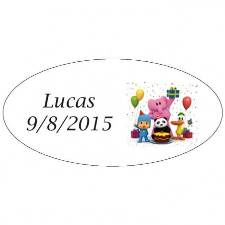 Dettagli Compleanno Pocoyo con Astuccio, Accessori e Chupa Chups