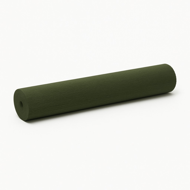 Carta crespa per decorare verde scuro