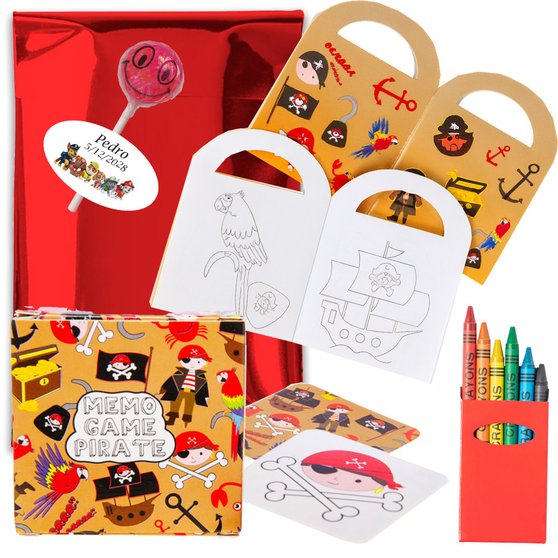 Patrulla canina pacchetto pirata con giochi educativi e chupa chups