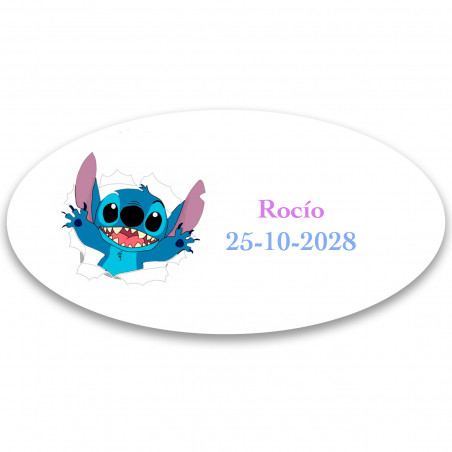 Stich adesivo personalizzato 4 5x2 2cm