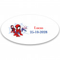Spidey e il suo superteam etichetta adesiva 4 5x2 2cm bambino