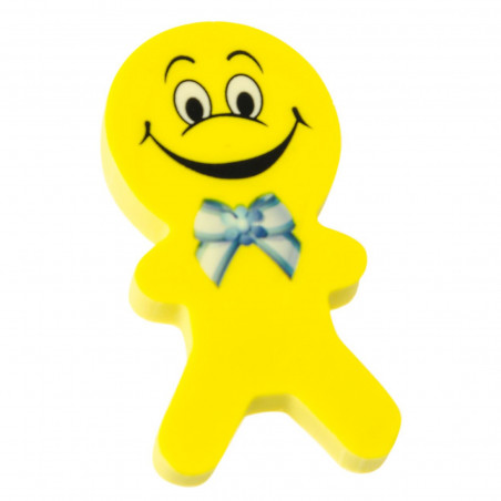 Emoji dettaglio infantile per eventi con quaderno matita e gomma da cancellare