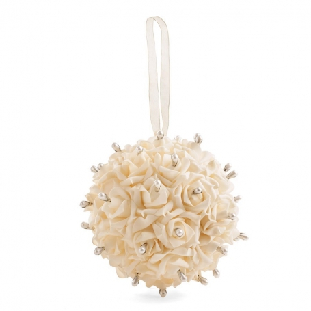spilla sposa decorazione sacchetto bianco cioccolatini forma cuore