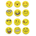 Emojis dettaglio infantile con scatola faccine di emozione