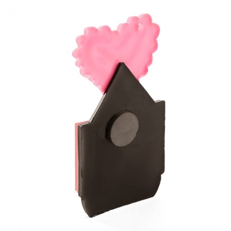 Mini quaderno a forma di cuore con magnete