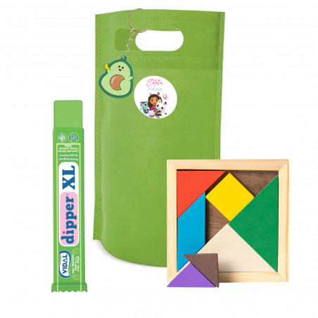 Gabby gato dettaglio infantile con puzzle e sorprese