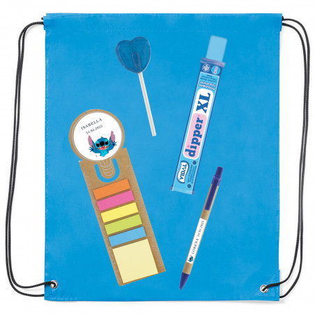 Zaino per bambini Stitch con cancelleria e dolciumi