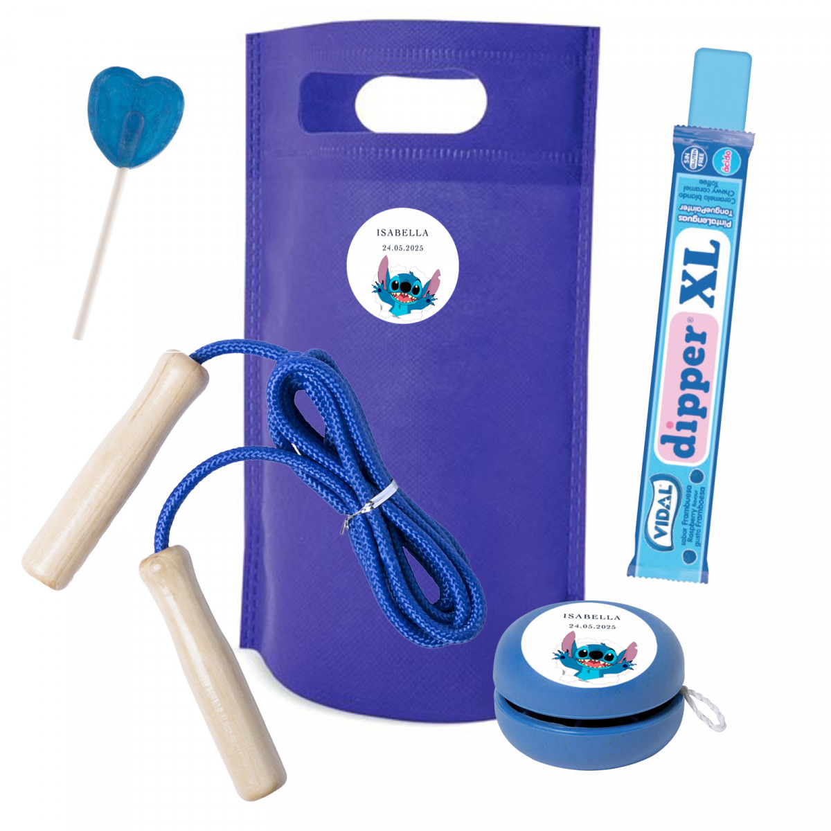 Dettagli di Stitch per feste con giochi e dolci