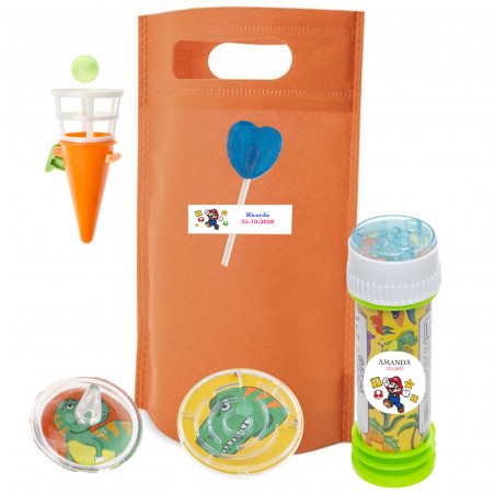 Borsa piñata di Super Mario Bros con giochi e dolci