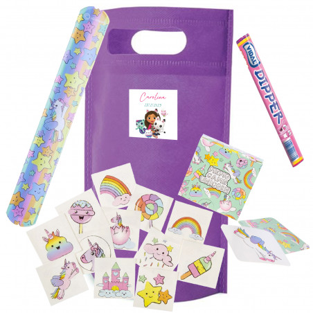 Gabby Gato borsa regalo con giochi e accessori di unicorni