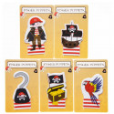 Bluey e Bingo con borsa e regali da pirata