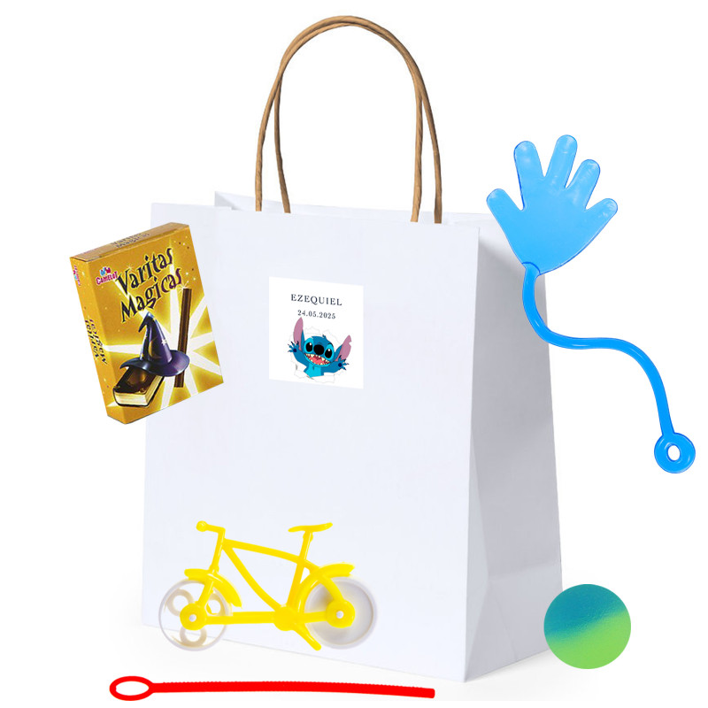 Borsa personalizzata Stitch con dettagli per bambini