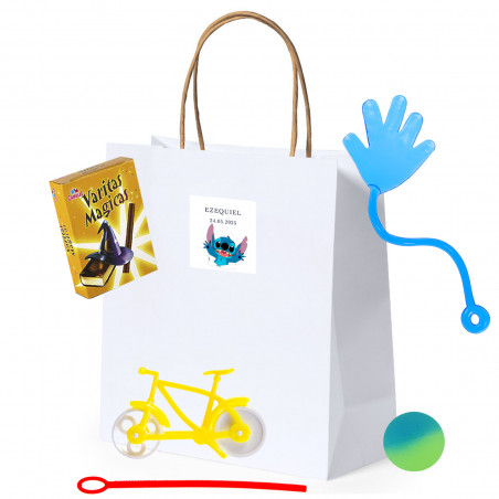 Borsa personalizzata Stitch con dettagli per bambini