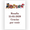 Patrulla Canina, adesivo 5x7cm con sfondo bianco per decorazioni