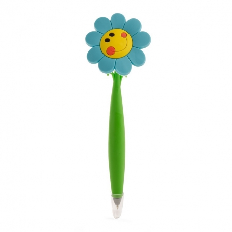 Penna dalla forma divertente per regalo, a forma di fiore con faccina sorridente